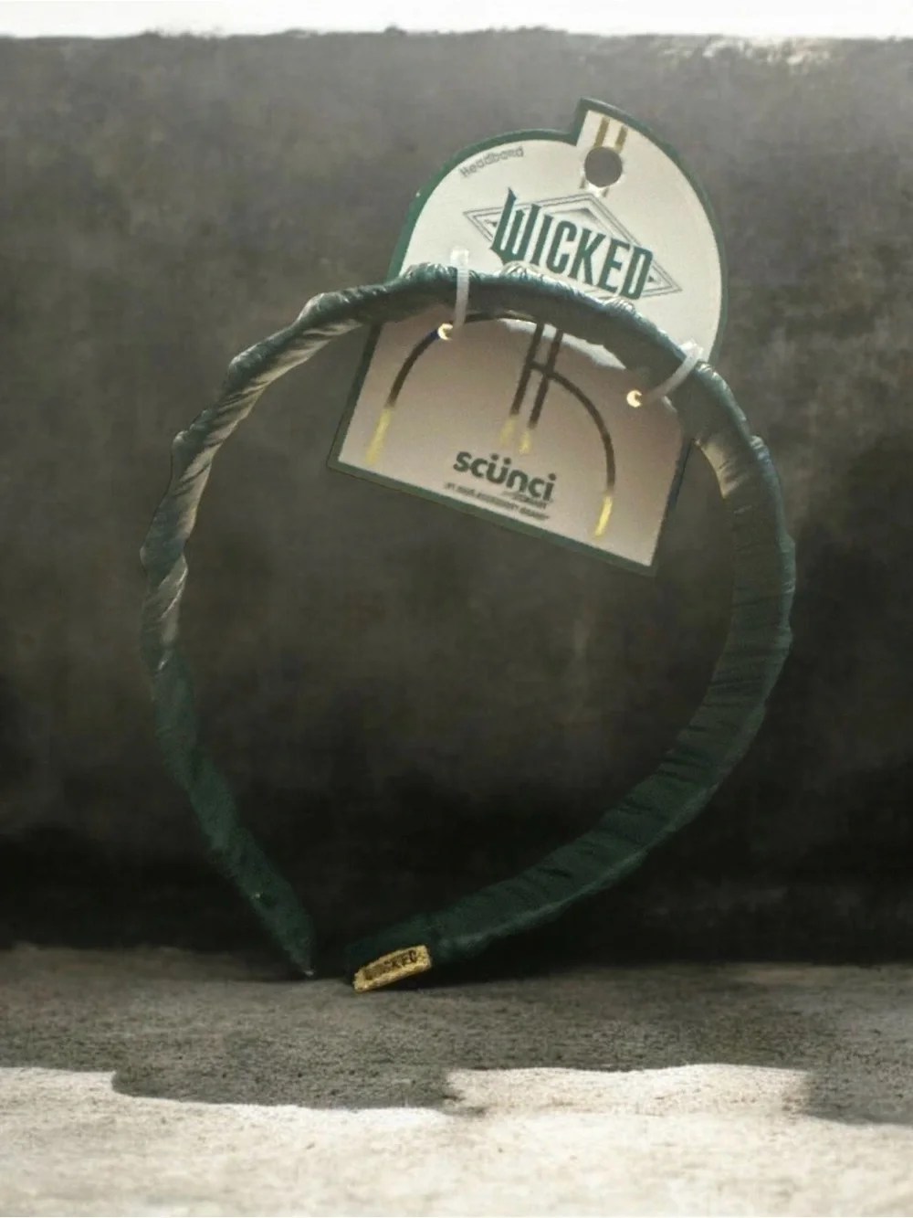 Green Satin Padded Headband